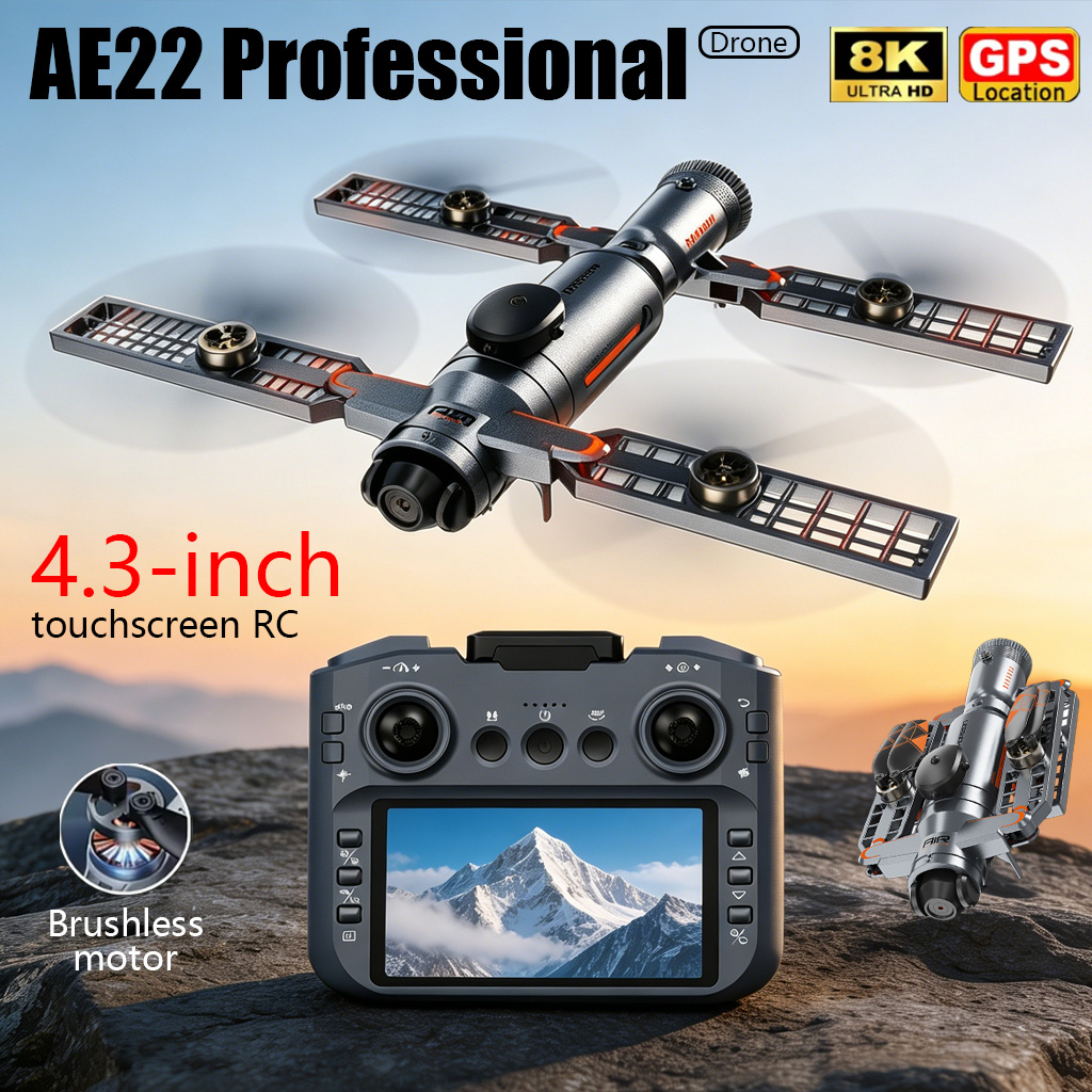 Drone Multispectral - Ulepszony składany dron AE22 PRO MAX