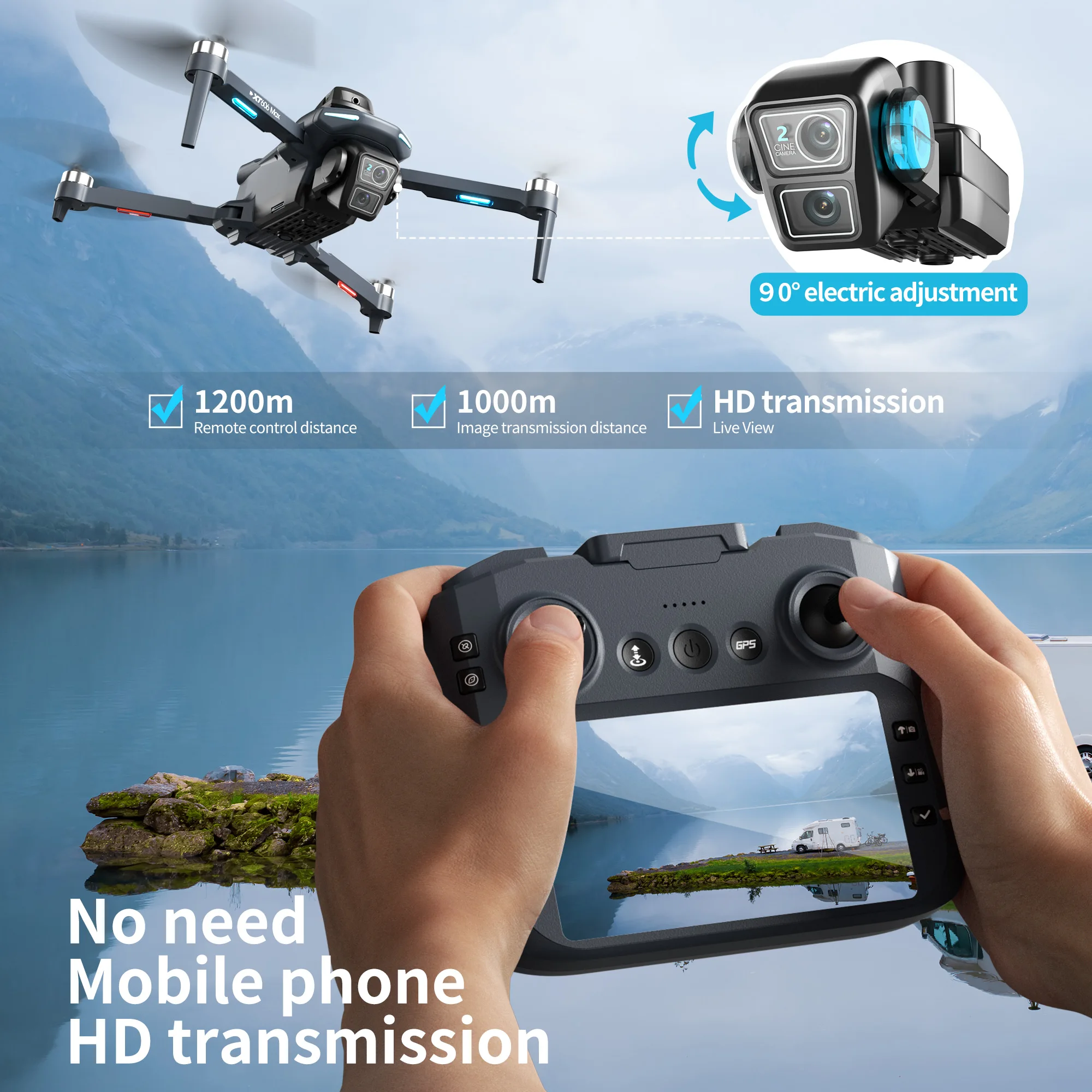 Profesjonalny dron Lenovo XT60 – Drone Multispectral recenzja i cena