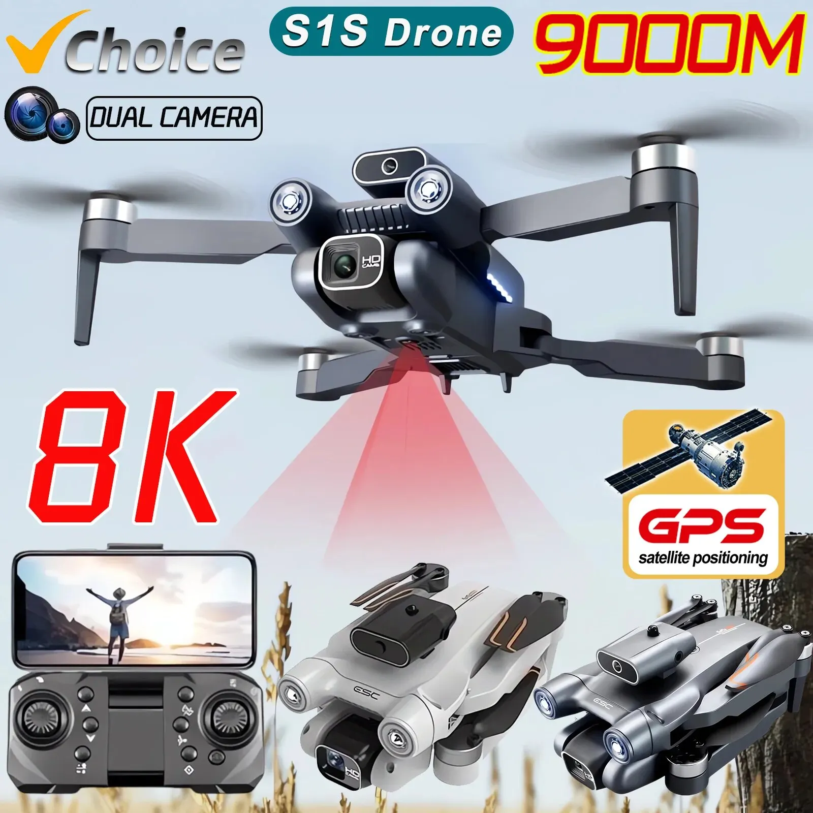 Nowy S1S 5G GPS Drone Camera 8 – Drone Surveying recenzja i cena