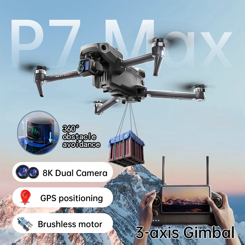 Nowy Dron P7 Max Kamera 8K GPS – Drone Surveying recenzja i cena