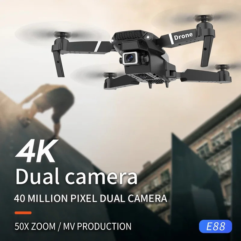 Inteligentny składany dron E88 – Drone Aerial Photography recenzja i cena