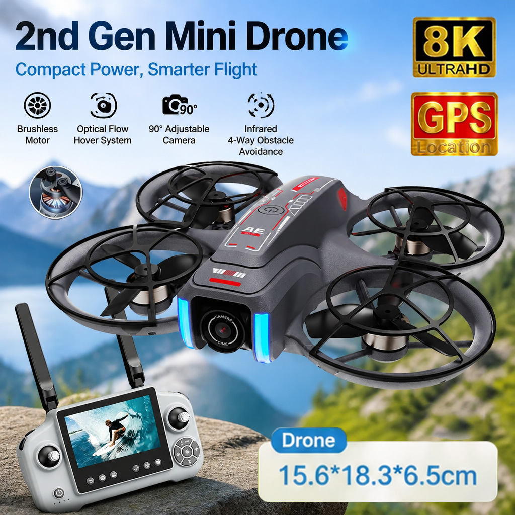 Mini dron AE21 z podwójną kame – Drone Multispectral recenzja i cena
